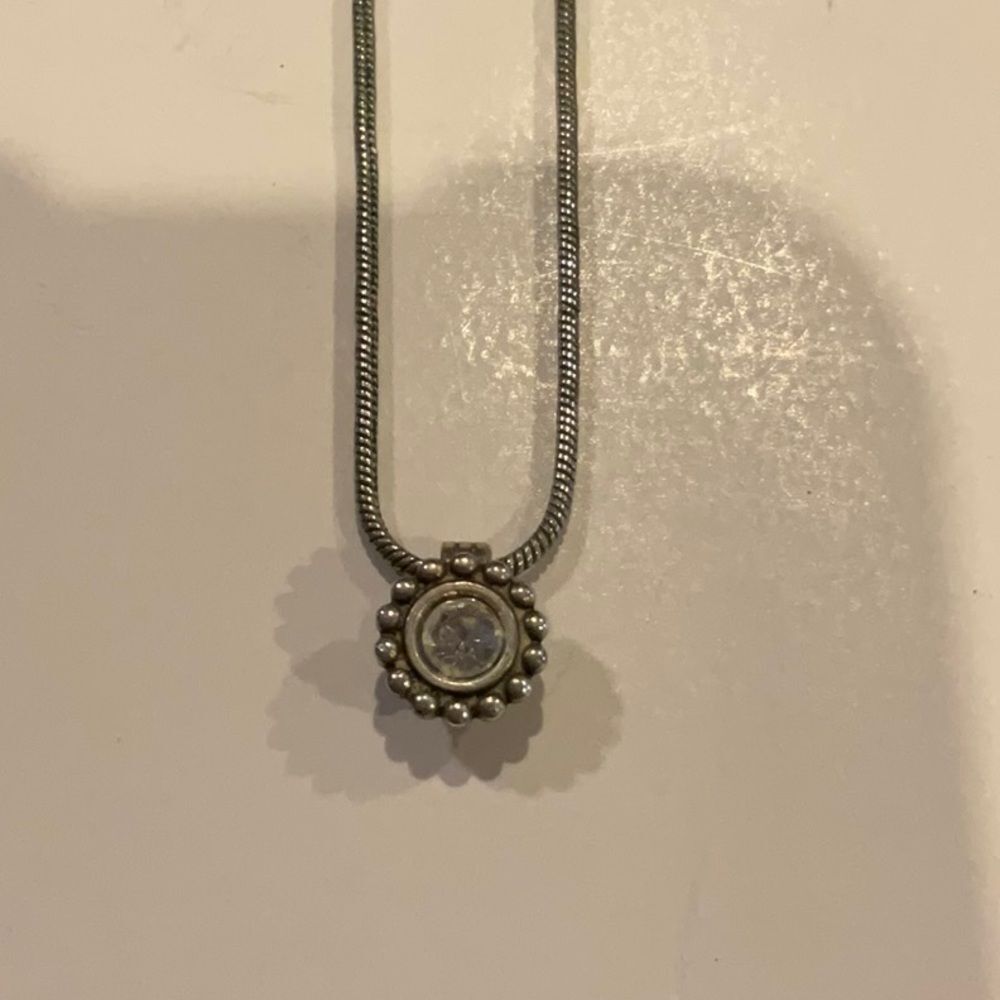 Brighton Silver Necklace‎ Single Stone - Picture 3 of 8